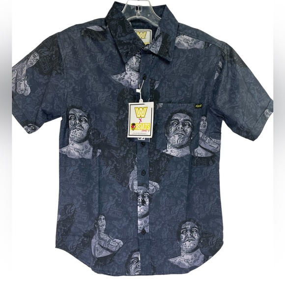 RSVLTS W Series The 8th wonder of the World Andre the Giant Hawaiian Shirt (i14) - Picture 1 of 7
